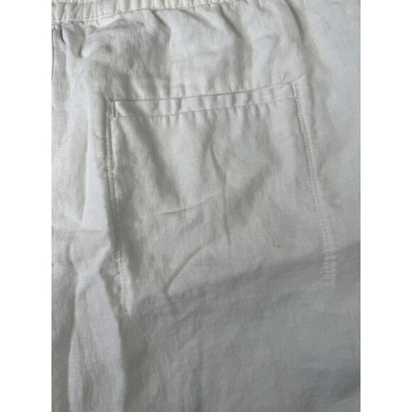 Athleta Womens Plus Retreat White Linen Shorts size 26 Summer Beach Resort - Picture 11 of 15